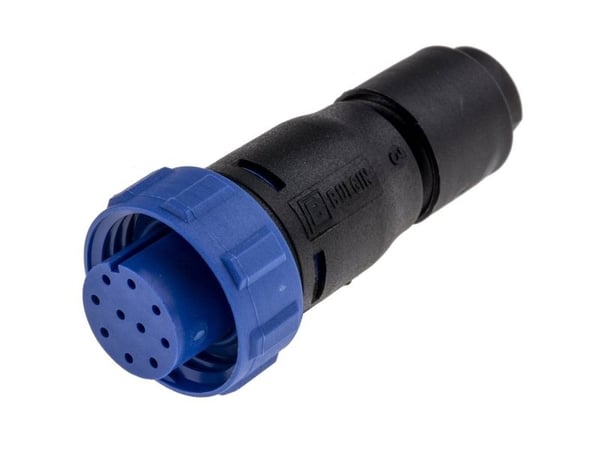Bulgin PX0410/10S/6065 rundkontakt plugg, rett samlet antall poler: 10 serie (rundkontaktforbindelse): PX04 1 stk