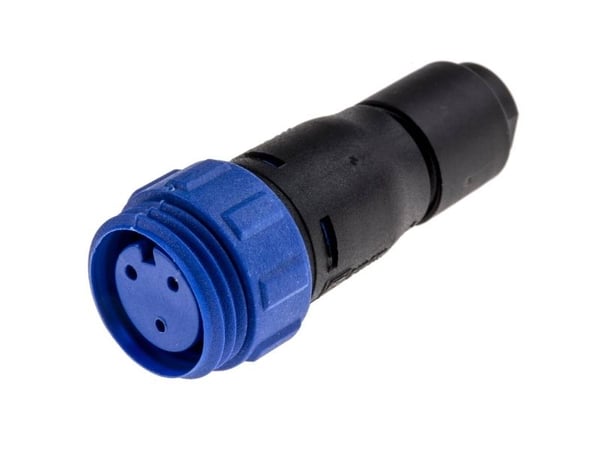 Bulgin PX0411/03S/5560 rundstik kontakt rett, samlet poltall: 3 serie PX04 1 stk