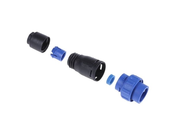 Bulgin PX0410/03P/5560 rundstiftkontakt, rett, 3-polig Serie PX04