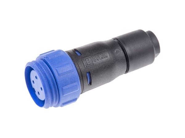 Bulgin PX0411/04S/4550 rundkontakt hann kontakttall: 4 Serie PX04