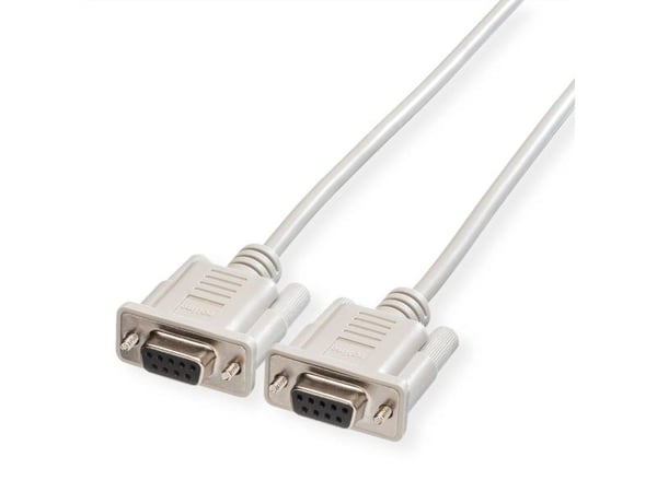 ROLINE 1.8m 9-pin RS232, Grå, 1,8 m, 9-pin D-SUB RS232, 9-pin D-SUB RS232, Hunkjønn, Hunkjønn