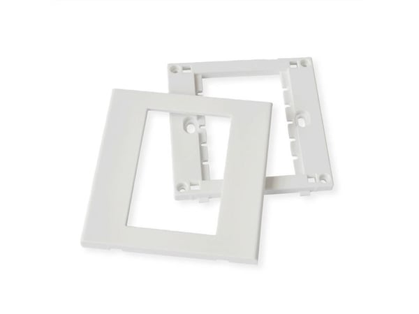 Value A/V Faceplate, 86x86mm, white