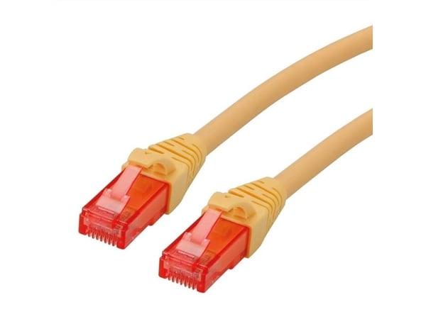 ROLINE 21.15.2522, 2 m, Cat6, U/UTP (UTP), RJ-45, RJ-45, Gult