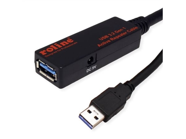 ROLINE 12.04.1070, 10 m, USB A, USB A, USB 3.2 Gen 1 (3.1 Gen 1), 5000 Mbit/s, lajittelu