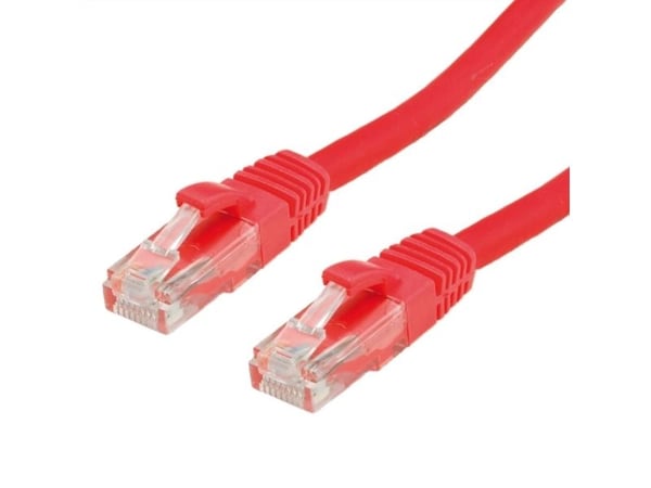 VALUE 21.99.1041, 2 m, Cat6, U/UTP (UTP), RJ-45, RJ-45, Rød