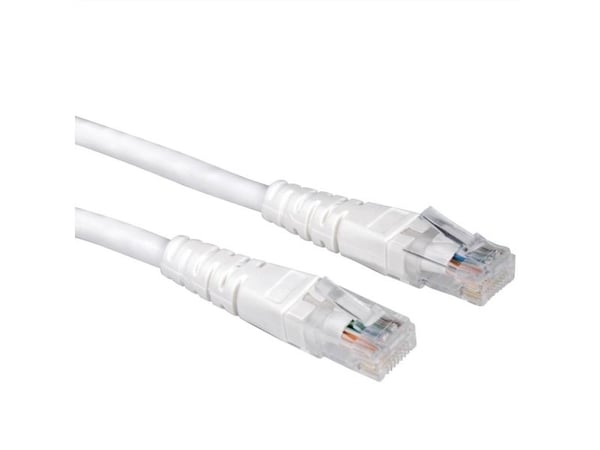 Verdi UTP Patch Cord, Cat.6, hvit 10 m, Hvid, 100 ohm (O), 1 cm
