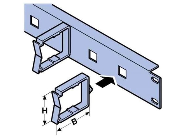 nVent SCHROFF 20118658 frontplate til 19" nettverksskap