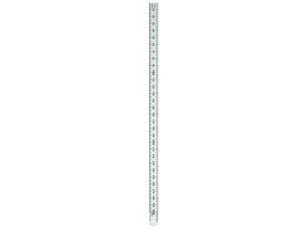 Rumold 323703 linjal i rostfritt stål, silver, 30 cm
