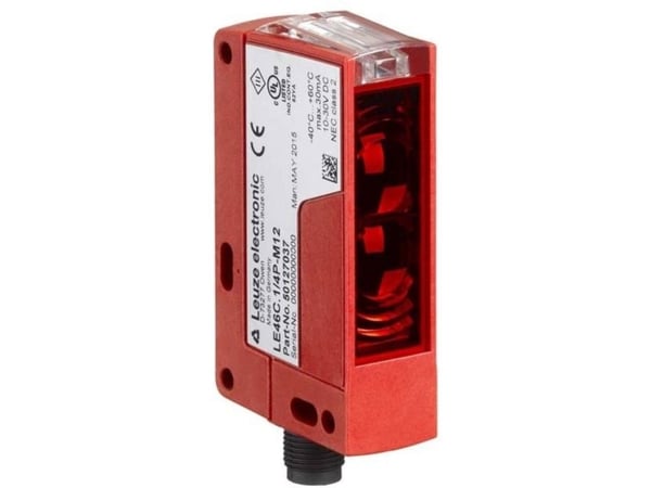 Leuze Electronic refleksjonslyssensor HT46CI/4P-M12 50127061 bakgrunnsdemping, lys-aktivering, mørk-kobling 10-30 V/DC