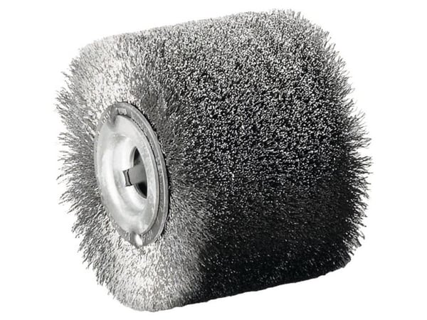 Lessmann 323.348.19 slipevalser i rustfri ståltråd - rundbørste Ø100x70 mm 0,2 mm tråd Bo19,2 mm diameter, 100 mm, 1 stk