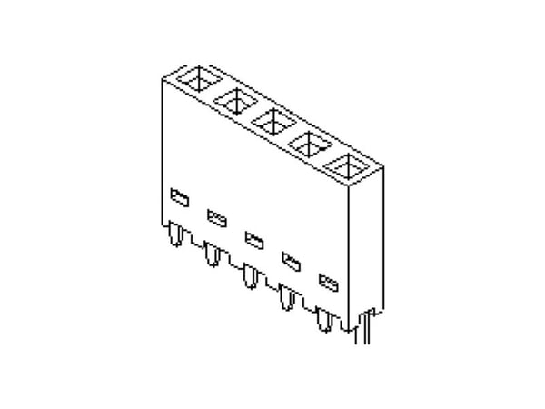Molex instickshylslist (standard) totalt antal poler 8 raster 2,54 mm 901471108 1 st Tube