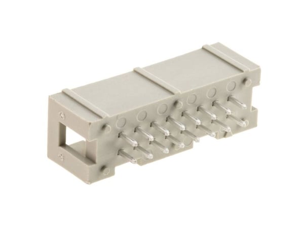Harting 09 18 516 6324, PCB 10-Pin M, Beige, Termoplast, Kobberlegering, 20 mO, 1000 V