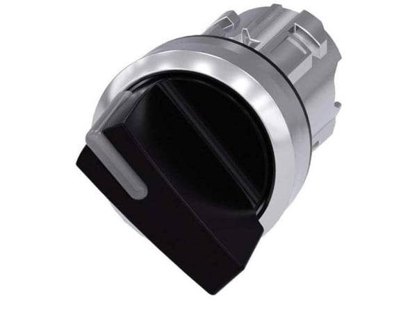 Siemens 3SU10522BC100AA0 3SU1052-2BC10-0AA0 Kääntökytkin Kiinnityslaite Musta 1 x 45° 1 kpl 1 kpl