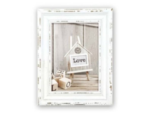 ZEP Rivoli white, Enkel bilderamme, Tre, Hvit, Bord, Vegg, 13 x 18 cm, Rektangulær