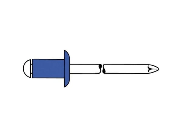 Gesipa blindnagler (Ø x L) 4 mm x 10 mm stål, 100 stk