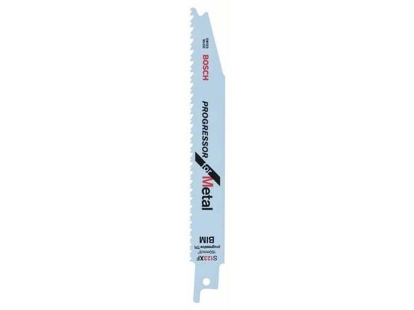 Bosch Progressor for Metal S 123 XF - Sågblad - för bladmetall, profiler, rör - 2 delar - längd: 150 mm - bredd: 19 mm