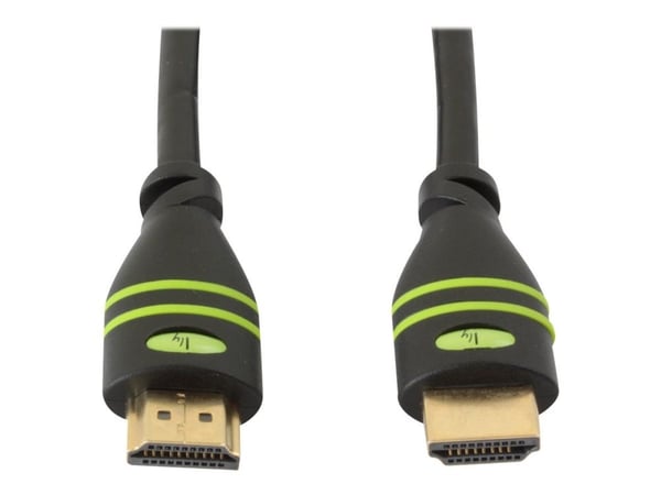 TECHly ICOC HDMI-4-100 - High Speed - HDMI-kabel med Ethernet - HDMI hann til HDMI hann - 10 m - trippel beskyttelse - svart - formstøpt, 4K-støtte...