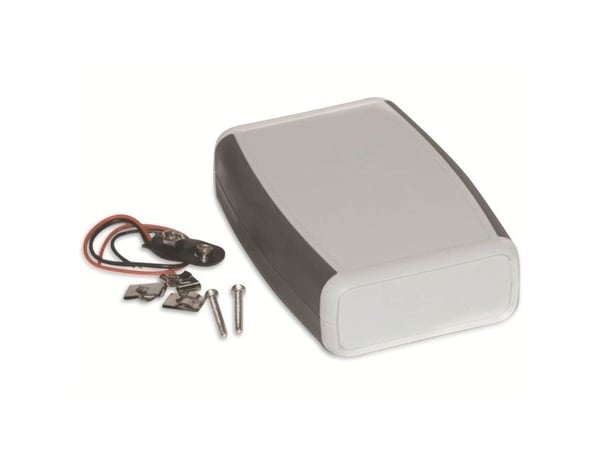 Hammond Electronics 1553CGYBAT Hånd-kaappi 117 x 79 x 33 ABS Gråhvid (RAL 7035) 1 stk