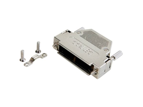 Conec 165X10909XE D-SUB-kabinett, polantal 9, plast, metalliserad, 180°, silver 1 st