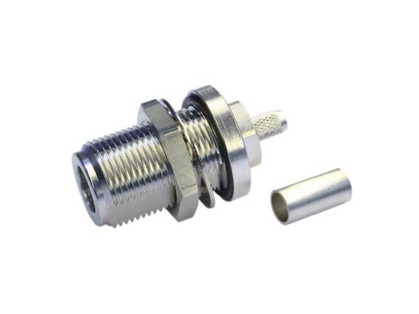 Telegärtner J01021A0203 100024034 N-kontaktanslutning/koppling, rak 50 O, 1 st