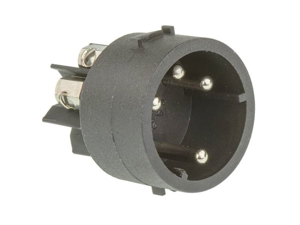 Bulgin SA3241 rund kontakt, samlet polantall: 4, 1 stk