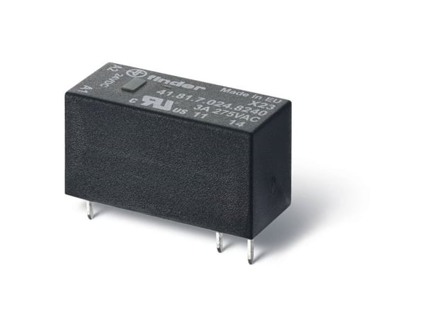 Finder miniatyrrele 24V DC inng. 3A 240V AC utg. SSR for kretskort og sokkel 95.x5.x / 93.x2 (41.81.7.024.8240)