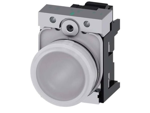 Siemens 3SU1152-6AA60-3AA0, Valkoinen, IP67, IP69K, 56 g, 110 mm, 50 mm, 30 mm