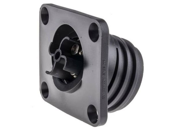 Bulgin PX0941/04/S rundkontakt flenset tilkobling samlet poltall 4 PX 1 stk