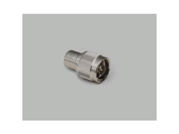 BKL Electronic 0404053, N-plug, Hopea, Messinki, Nikkeli, 50 O, 37 g