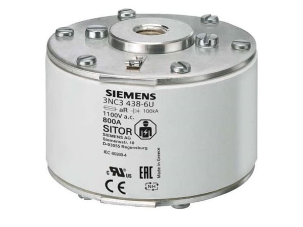 Siemens 3NC34386U Sikringsindsats Sikringsstørrelse = 3 800 A 1100 V 3 stk