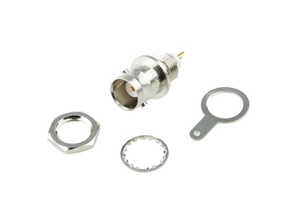 Amphenol B6351B1-ND3G-50 BNC-liitin Liitäntä, uppoasennettava pystysuora 50 Ohm 1 kpl