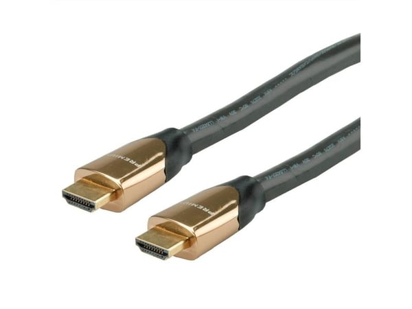 ROLINE 11.04.5805, 7,5 m, HDMI Type A (Standard), HDMI Type A (Standard), 4096 x 2160 piksler, 3D, Svart