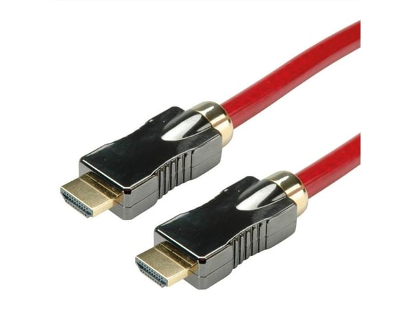 ROLINE 11.04.5905, 5 m, HDMI Type A (Standard), 2 x HDMI Type A (Standard), 7680 x 4320 piksler, Rød