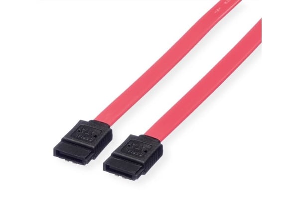 VALUE SATA 6.0 Gbit/s, 0,5 m, SATA III, Hankjønn/hankjønn, Rød, Rød