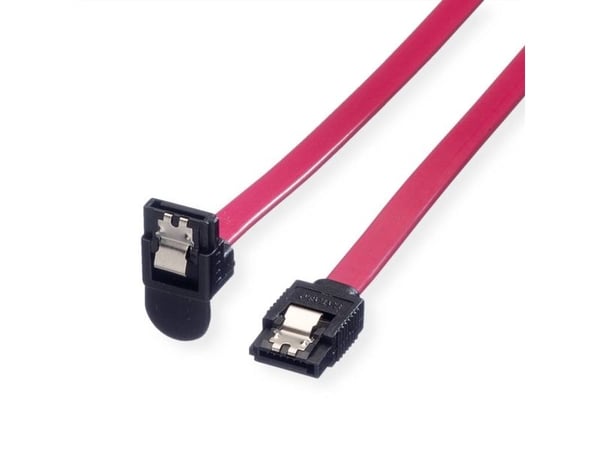 ROLINE 11.03.1564, 0,5 m, SATA III, SATA 7-pin, SATA 7-pin, Hankjønn/hankjønn, Sort, Rød, Rød
