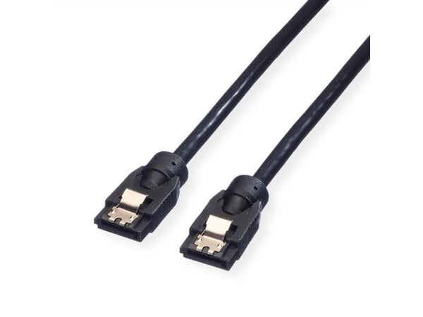 ROLINE 11.03.1552, 0,5 m, SATA III, SATA 7-pin, SATA 7-pin, Hankjønn/hankjønn, Sort, Sort
