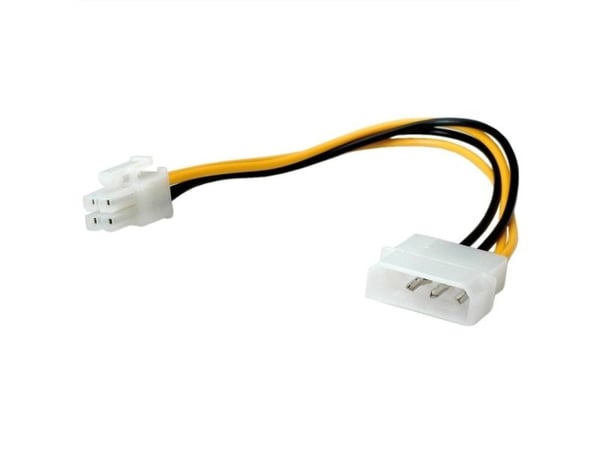 ROLINE 0.15m Molex 4p/ATX12V, Molex (4-pin), ATX (4-pin), 0,15 m, Hankjønn, Hunkjønn, Rett