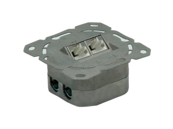 VALUE Cat.6a Flush Mount Wall Jack, STP, horizontal white, Vit
