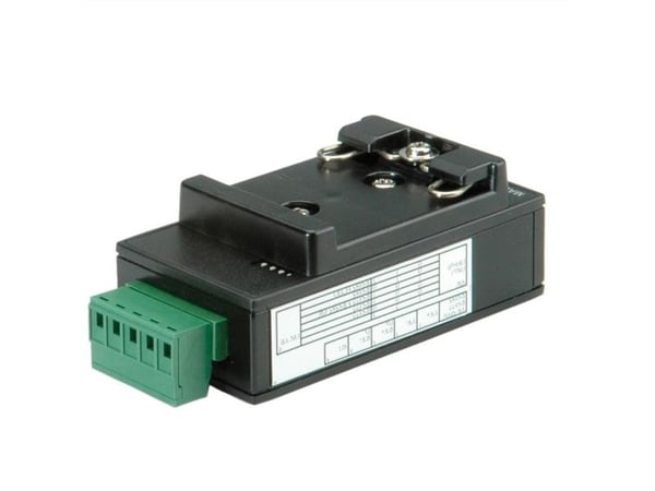 ROLINE USB 2.0 to RS422/485 Adapter, with Isolation, for DIN Rail, Sort