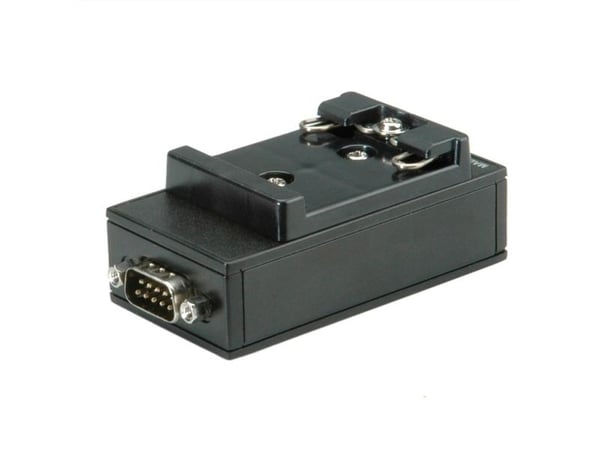 ROLINE USB 2.0 to RS232 Adapter, for DIN Rail 1 Port, Sort