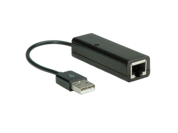 Value USB 2.0 - RJ-45, Musta, 22 mm, 65 mm, 17 mm