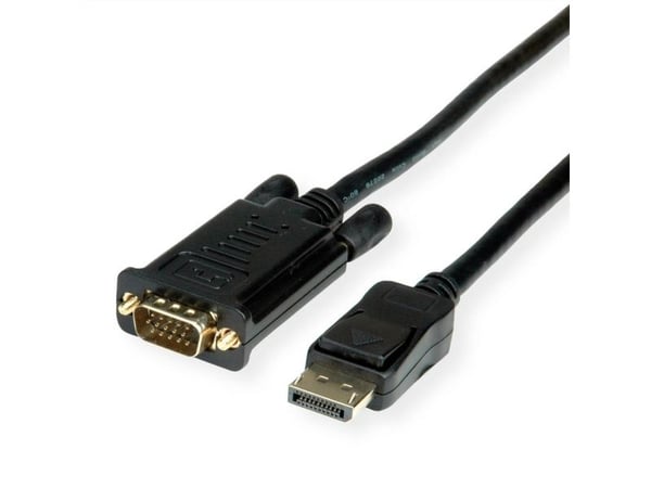 Value 11.99.5804, 5 m, DisplayPort, VGA (D-Sub), Hankjønn, Hankjønn, 1920 x 1080 piksler