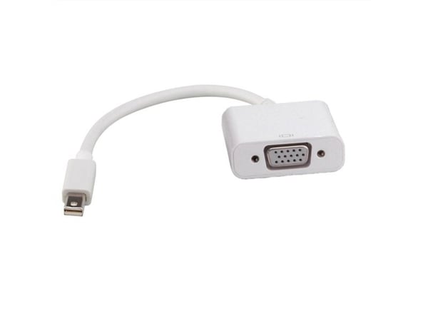 ROLINE Mini DisplayPort-VGA Adapter, v1.2, Mini DP M - VGA F white, Hvit