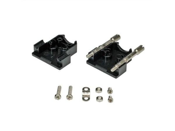 ROLINE D-Sub Connector Casing 9-pin/HD15, DB8 / HD15, Sort, 30 x 30 x 15 mm