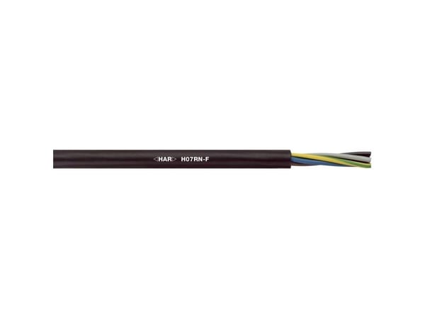Lapp H07RN-F, Keskijännitekaapeli, musta, Kumi, Kupari, 1.5 mm², 72 kg/km
