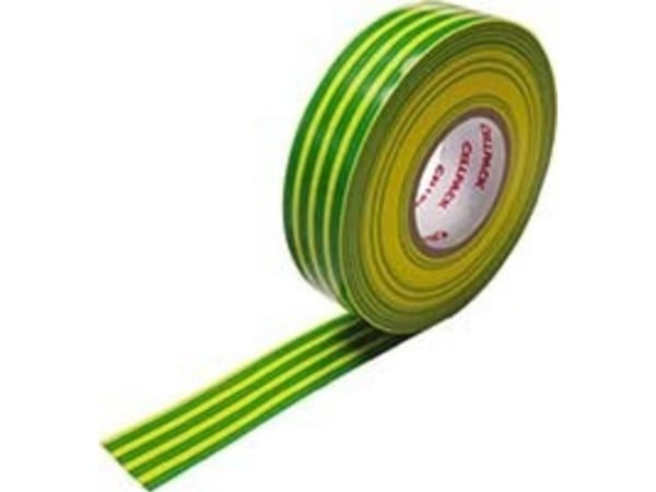 CellPack Cellpack 145808 isolasjonstape nr. 128 grønn, gul (L x B) 10 m x 19 mm 1 stk