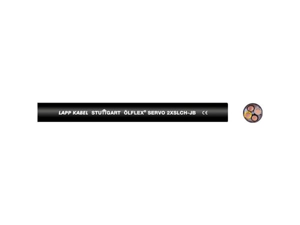 Lapp ÖLFLEX SERVO 2XSLCH-JB, 500 m, Svart, 235 kg/km, 485 kg/km, 4000 V, 4 mm ²