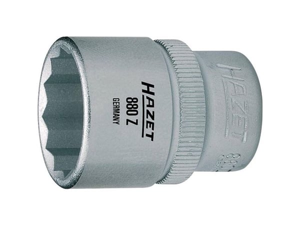 HAZET 880Z-14, 1 stykker, 12-punkts, 76,2 / 8 mm (3 / 8"), Kromfarget, Kromvanadiumstål, 29,5 mm, 31 g