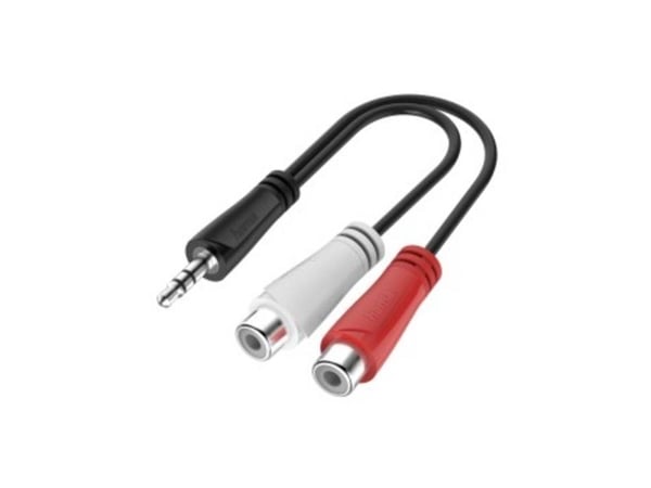 Hama 00200350, 3.5mm, Hankjønn, RCA, Hunkjønn, 0,15 m, Svart