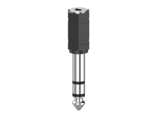 Hama 00205194, 3.5mm, 6.3mm, Svart, Sølv